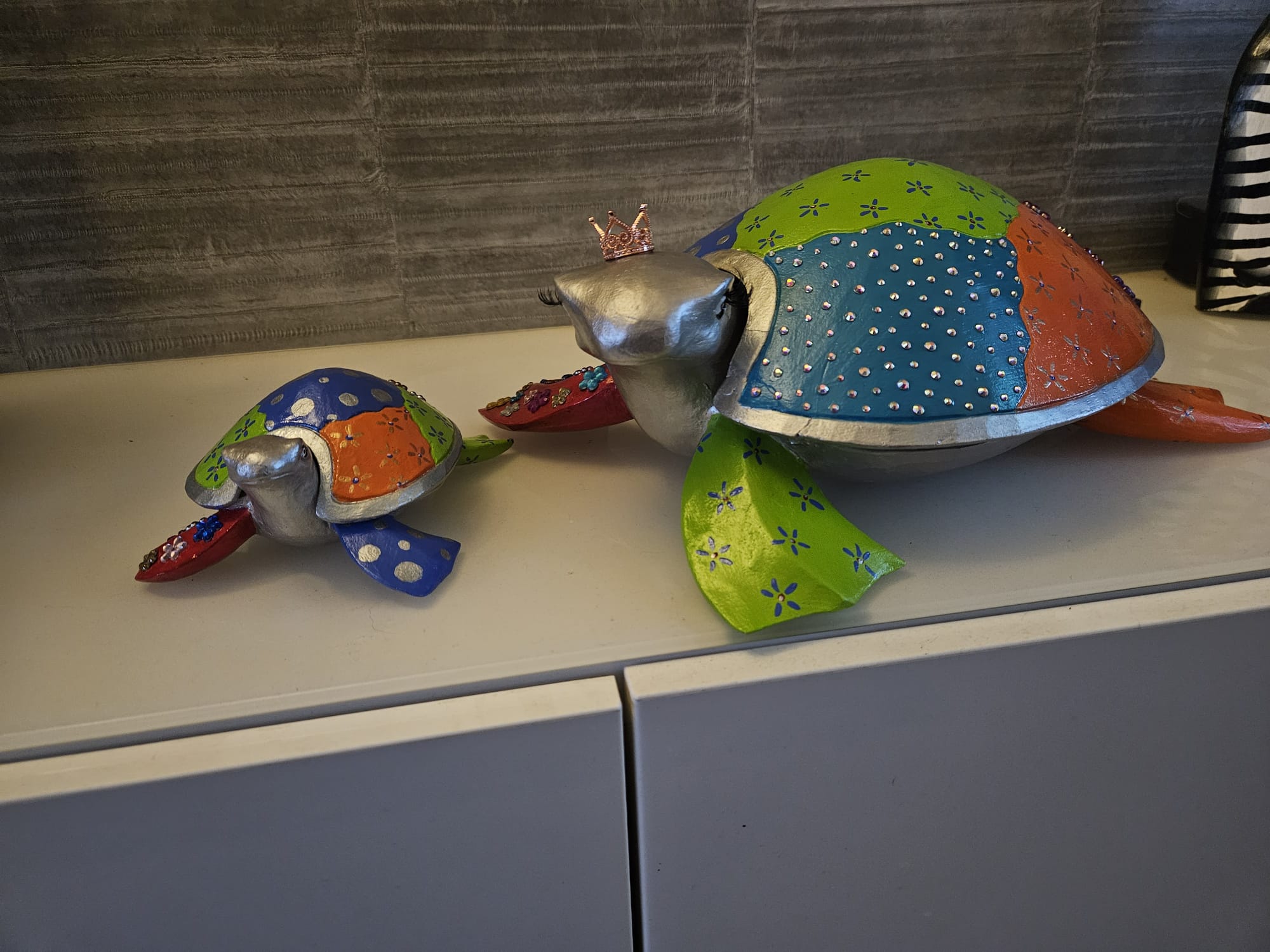 Schilpadden set 30cm  €40,00